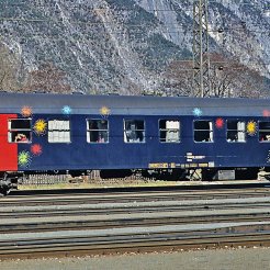 DSB liggevogn Litra Bcm Fyrværkeri 