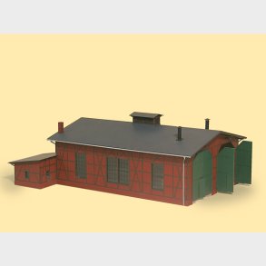 Lokschuppen zweiständig  258 x 170 x 102 mm