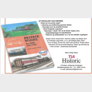 Privat vogne hos DSB 1965 - 2001 NYHED forv. lev. februar 2026