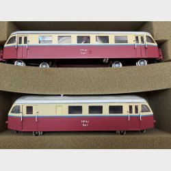 HFHJ Sm1 skinnebus m/bivogn og Rumpeged DC