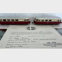 HFHJ Sm1 skinnebus m/bivogn og Rumpeged DC