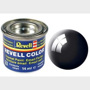 Enamel 14 ml. black, blank sort Ral 9005
