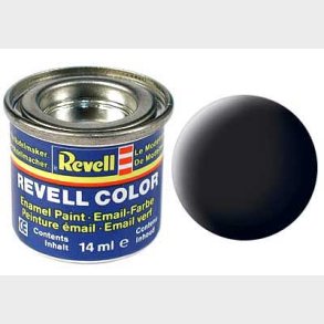 Enamel 14 ml. black, mat sort Ral 9011