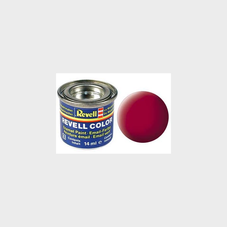 Enamel 14 ml. carmine rd, mat Ral 3002