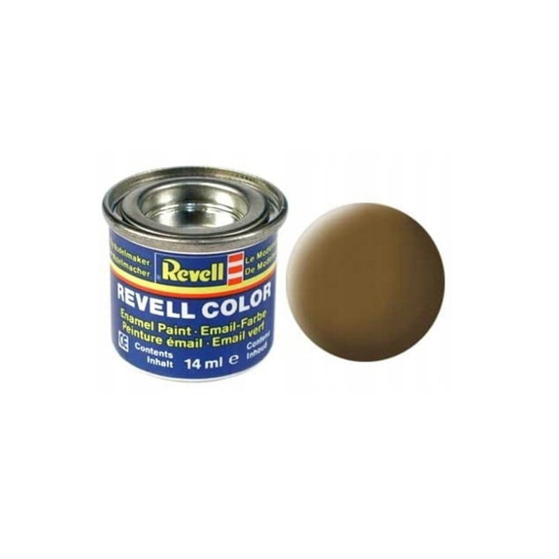 Enamel 14 ml. jord brun mat Ral 7006