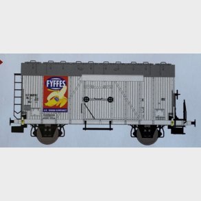 Godsvogn SJ Hs m/ Fyffes skilt