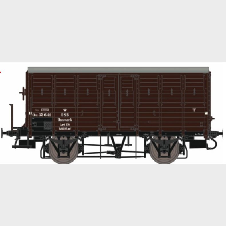 DSB QGR 35 641, platform, pladehjul,