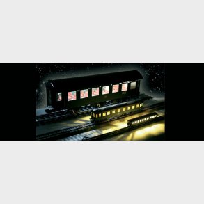 Varmhvid LED belysning m/2 r�de til baglys.