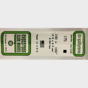 Evergreen 175,  2,5x2,5 x 350 mm 8 stk.