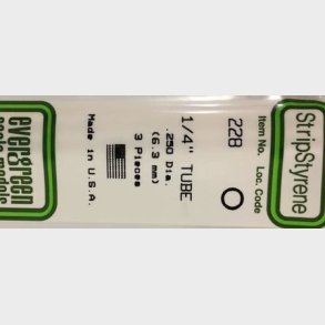 Evergreen 228 r�r 6,3 mm. 3 stk.