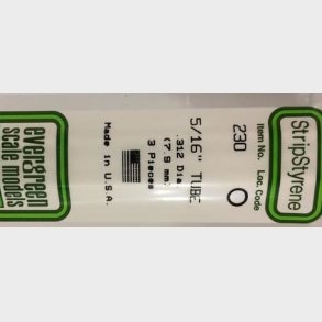 Evergreen 230 r�r 7,9 mm. 3 stk.