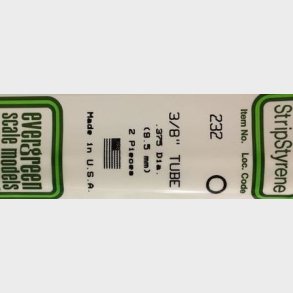 Evergreen 232 r�r 9,5 mm. 2 stk.