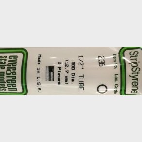 Evergreen 236 r�r 12,7 mm. 2 stk.