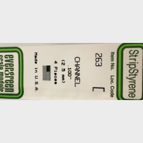 Evergreen 263 kanal 2,5 mm. 4 stk.