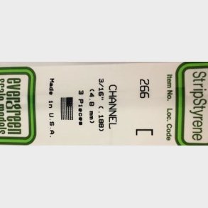 Evergreen 266 kanal 4,8 mm. 3 stk.