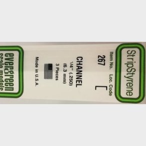 Evergreen 267 kanal 6,3 mm. 3 stk.