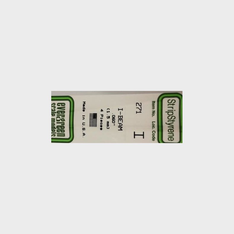 Evergreen 271 I profil 1,5 mm. 4 stk.