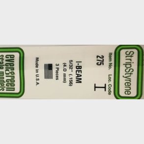 Evergreen 275 I profil  4 mm. 3 stk.