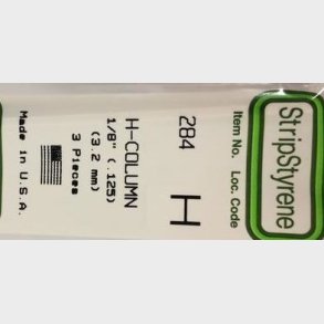 Evergreen 284 H profil  3,2 mm. 3 stk.