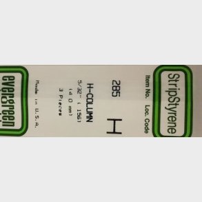 Evergreen 285 H profil  4 mm. 3 stk.