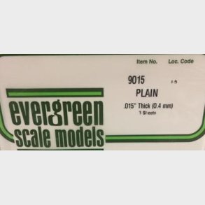 Evergreen 9015 hvid 0,40 mm. 3 stk.