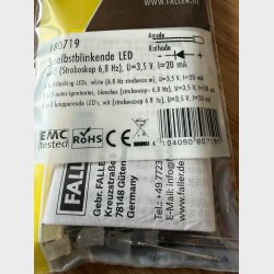 5 selbstblinkende LED, hvid