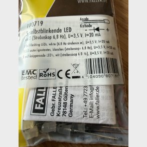 5 selbstblinkende LED, hvid