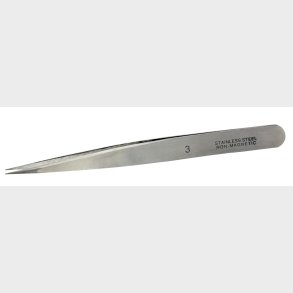 Pincet lige fin 120 mm.