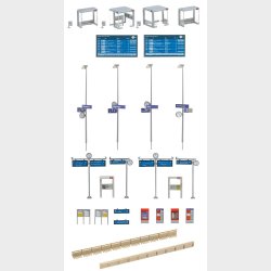 Moderne Wartehuschen mit Zube,