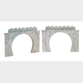 2 Tunnelportaler dobbelt spor 185 x 133 x 3 mm