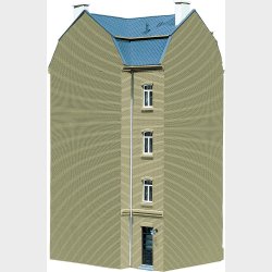 Byhus hjrne,  Goethestrae 62, 119 x 98 x 217 mm