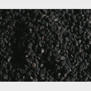 Str�materiale kul sort 140 gr.