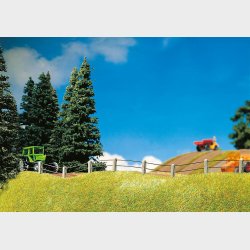 Hegn af jerntr�d og betonpiller