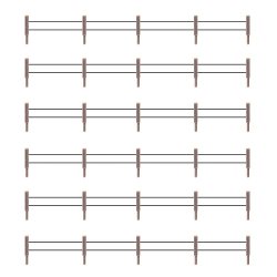 Hegn af jerntr�d og betonpiller