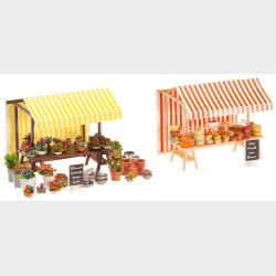 markedsboder blomster og ost 32,5 x 36 x 31 mm (2 x)