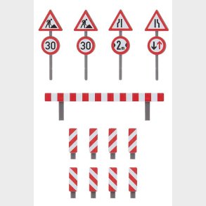 Pladsskilte til vejarbejde / byggeplads