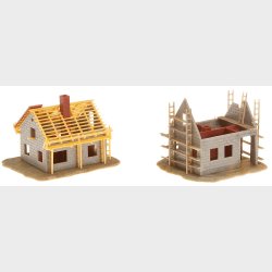 2 H&auml;uschen im Bau,