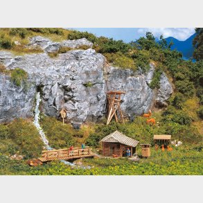 Jagthytte med Hochsitz, 40 x 27 x 24 mm