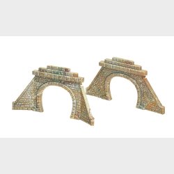 2 Tunnelportaler 150 x 74 x 5 mm