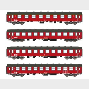 4er Set Personenwagen UIC-Y, A+B+B+Bk DSB, Ep.IV