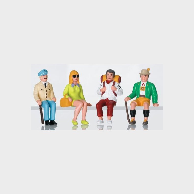 Figurenset Touristen sitzend