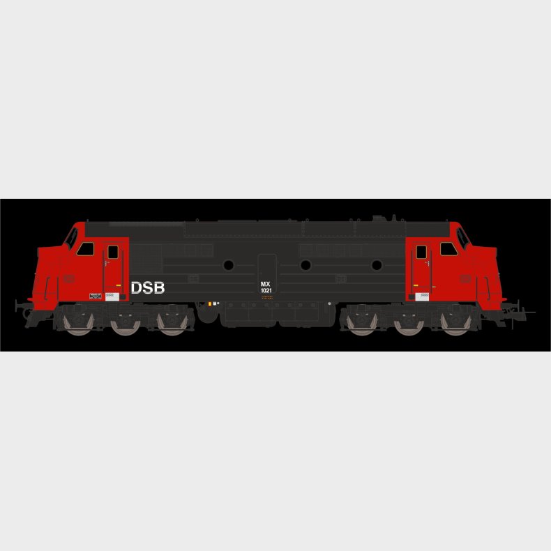 MX 1021 R�d/sort, sk�rt, ITC-klap DC sound