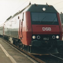 DSB ME 1512 rød/sort AC sound lev. Uge 31
