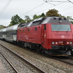 DSB ME 1536 Rød, DC sound lev. Uge 31.