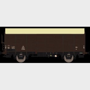 DSB G 40090 Brun med slvfarvet tag