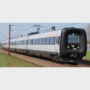 DSB ER IR4  bl, rd drmarkeringer sekskantlogo AC sound. Q4/25 