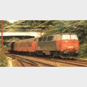 DSB MZ 1417 Rd/sort, store numre p fronter Digital Sound AC 