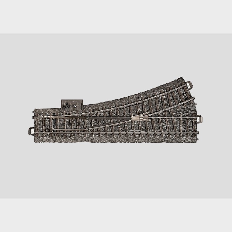 Sporskift venstre r437,5 mm,24,3 G elektrisk