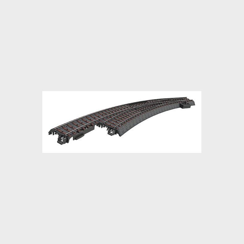 Kurvesporskift venstre slank r3/4 m/2x24315, 74491.