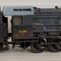 DSB Damplok. Litra N 205 patineret
